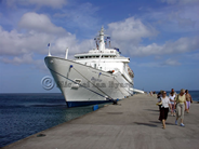 Discovery alongside at Grenada